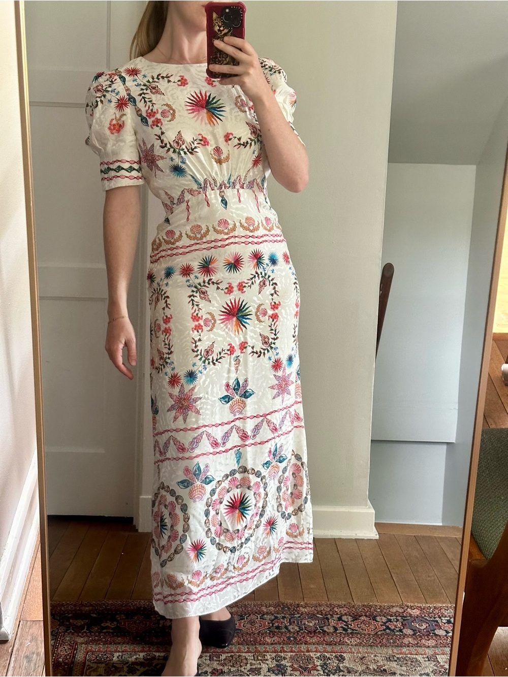 Saloni Bianca Silk Dress - Picture 2 of 12